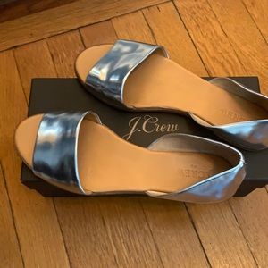 JCREW silver sandals